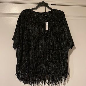 New Direction Plus Black and Silver Sweater